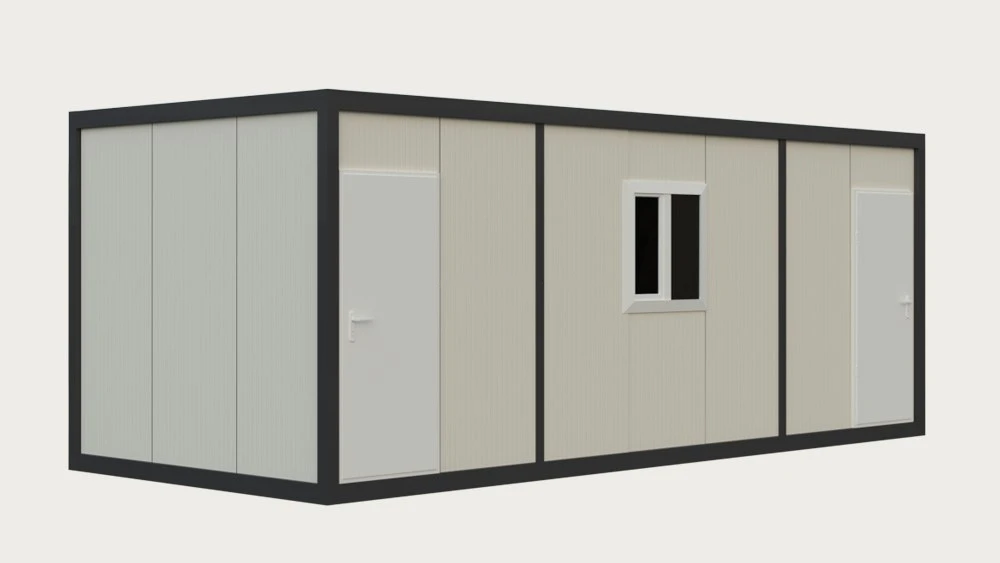 SC-K07 — 21 m² (1 Raum + Bad) Wohn- & Bürocontainer