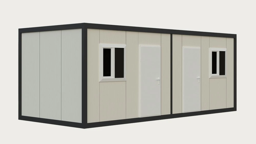 SC-K15 — 21 m² (2 Raum + Bad + Küche) Wohn- & Bürocontainer